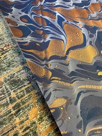 Image 7 of One-of-a-kind hand marbled paper  - 'Kigoi' 