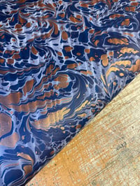 Image 1 of One-of-a-kind hand marbled paper  - 'Kigoi' 