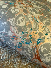 Image 1 of One-of-a-kind hand marbled paper  - 'Cobble'