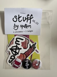 Image 2 of STUFF by spAm - Stickers & Badge Pack