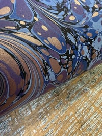 Image 2 of One-of-a-kind hand marbled paper  - 'Selene'