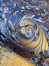 Image 3 of One-of-a-kind hand marbled paper  - 'Selene'