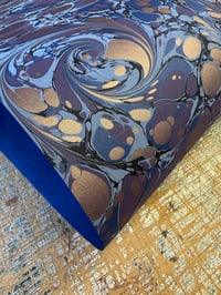 Image 1 of One-of-a-kind hand marbled paper  - 'Selene'