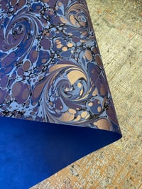 Image 4 of One-of-a-kind hand marbled paper  - 'Selene'