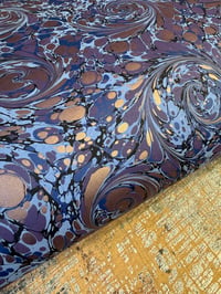 Image 5 of One-of-a-kind hand marbled paper  - 'Selene'