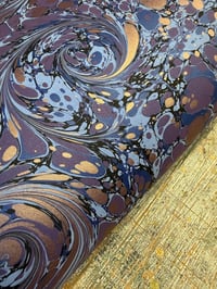 Image 6 of One-of-a-kind hand marbled paper  - 'Selene'