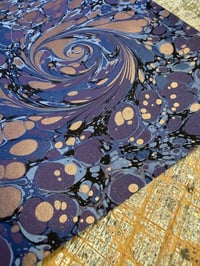 Image 7 of One-of-a-kind hand marbled paper  - 'Selene'