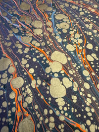 Image 4 of One-of-a-kind hand marbled paper  - 'Nyx'