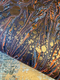 Image 7 of One-of-a-kind hand marbled paper  - 'Nyx'