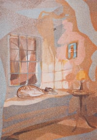 Image 1 of Bedroom Dweller A4 Risograph Print