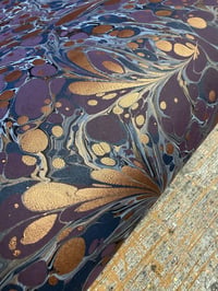 Image 3 of One-of-a-kind hand marbled paper  - 'Tariq'