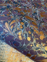 Image 2 of One-of-a-kind hand marbled paper  - 'Tariq'