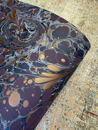 Image 4 of One-of-a-kind hand marbled paper  - 'Tariq'