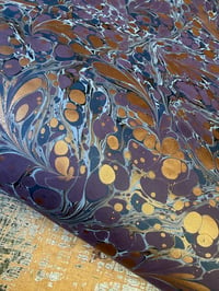 Image 5 of One-of-a-kind hand marbled paper  - 'Tariq'