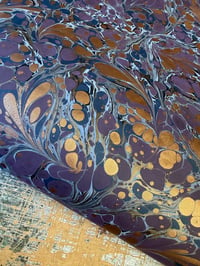 Image 1 of One-of-a-kind hand marbled paper  - 'Tariq'