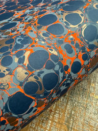 Image 1 of One-of-a-kind hand marbled paper  - 'Beacon' 