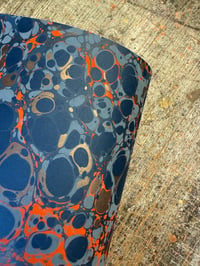 Image 3 of One-of-a-kind hand marbled paper  - 'Beacon' 