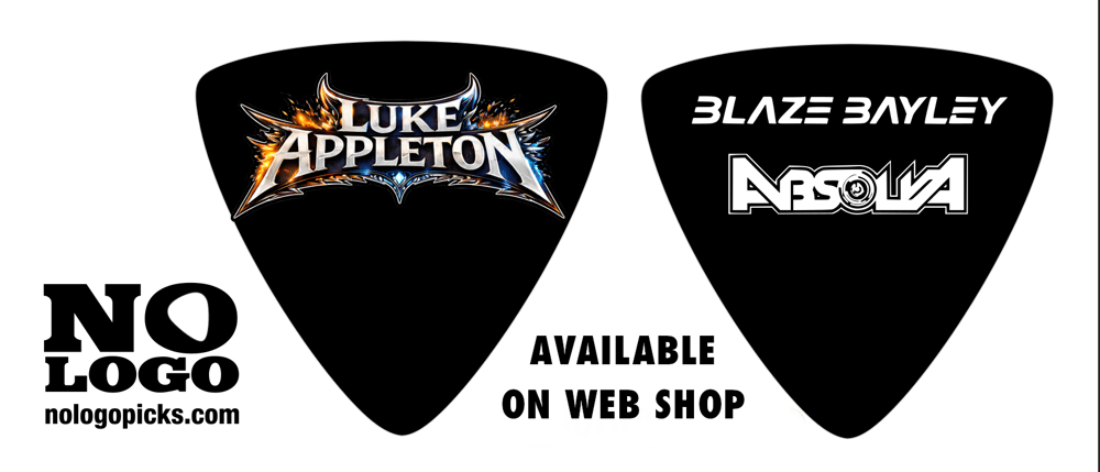 Luke Appleton Black Guitar Pick Pack (x2 picks)