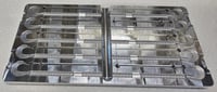 Image 2 of 4 1/2 inch finesse worm ( 10 Cavity ) Aluminum Soft Plastic Bait Mold