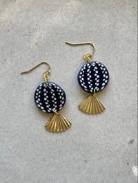 Image 1 of Polymer Clay Earrings - Disco Fish