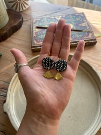 Image 2 of Polymer Clay Earrings - Disco Fish