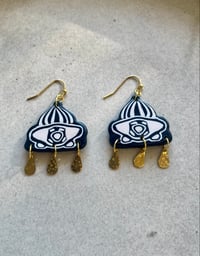 Image 1 of Polymer Clay Earrings - Jet Setter