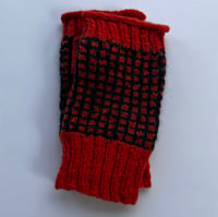 Image 1 of Hand Knitted Black Isle Wrist Warmers in Scottish Wool