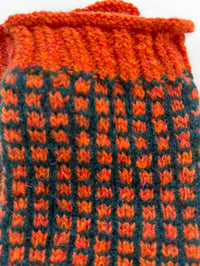 Image 3 of Hand Knitted Black Isle Wrist Warmers in Scottish Wool