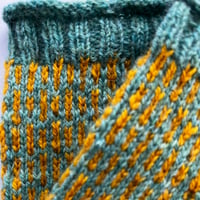 Image 3 of Hand Knitted Wrist Warmers in Scottish Wool