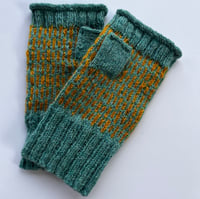 Image 2 of Hand Knitted Wrist Warmers in Scottish Wool