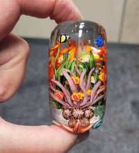 Image 1 of XXXL. Tropical Metropolis Coral Reef Aquarium - Flameworked Glass Sculpture 