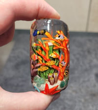 Image 6 of XXXL. Tropical Metropolis Coral Reef Aquarium - Flameworked Glass Sculpture 
