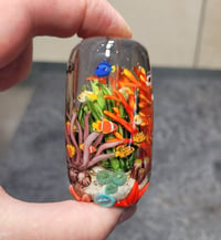 Image 7 of XXXL. Tropical Metropolis Coral Reef Aquarium - Flameworked Glass Sculpture 