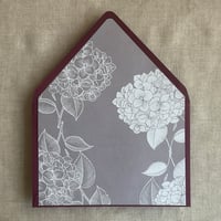 Image 3 of Custom made order - 105 x white ink printing on white vellum paper for A8 euro flap envelope