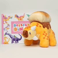 Image 1 of 🚨<b>BUNDLE PREORDER</b>🚨 Dessert Dinos Book and Plushie Gift Bundle