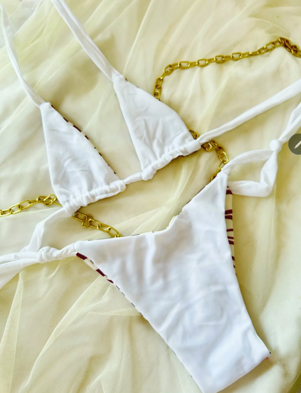 Image of merlot zebra reversible bikini