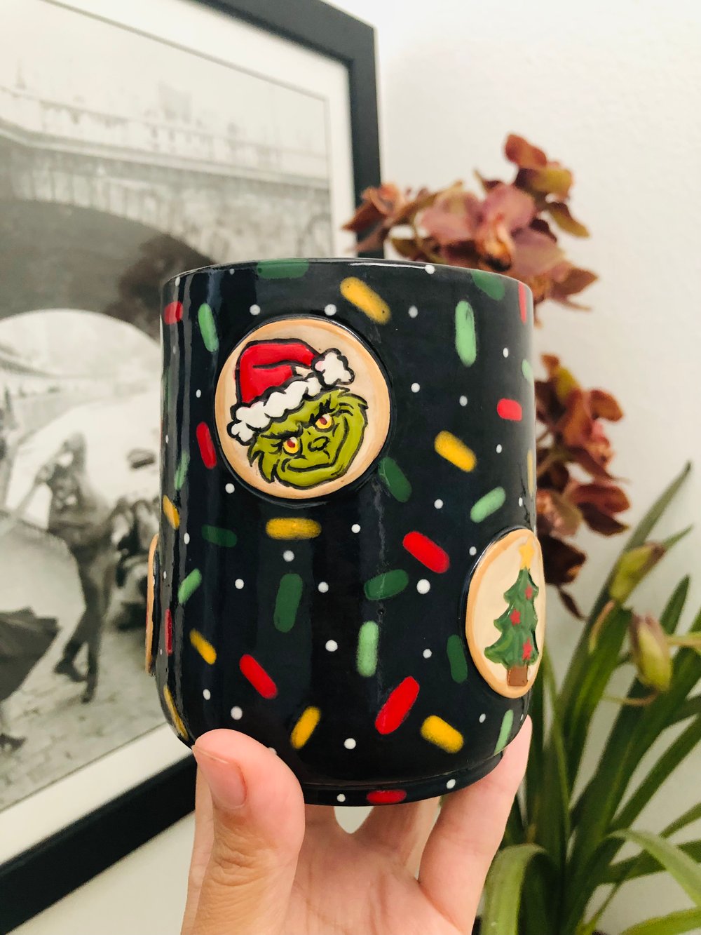 Image of Reserved for Nichole P -Holiday cookie mug