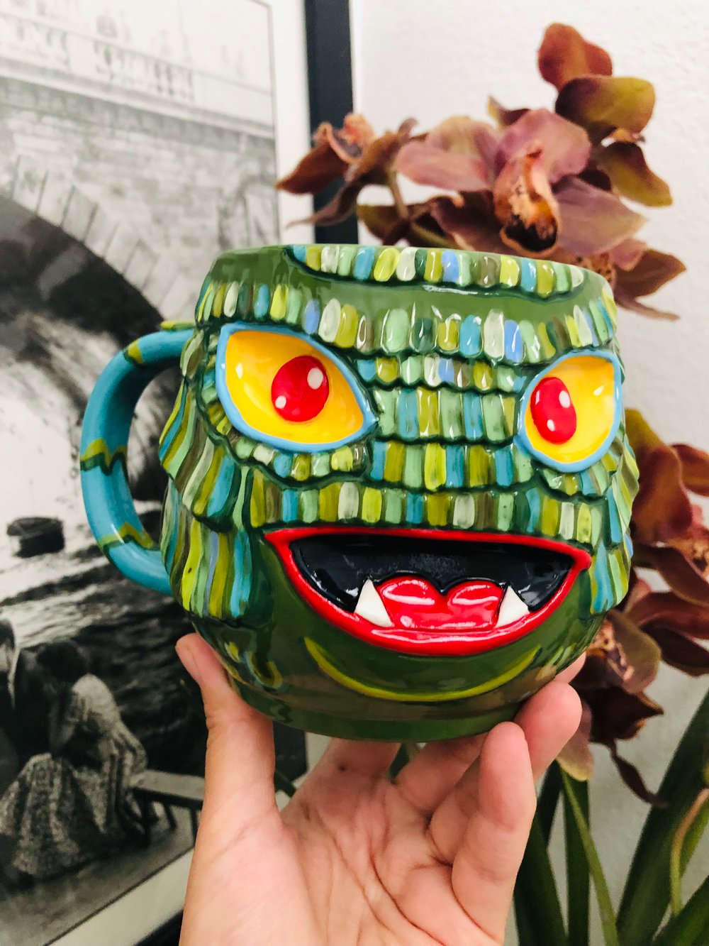 Image of Reserved for Ann - creature mug