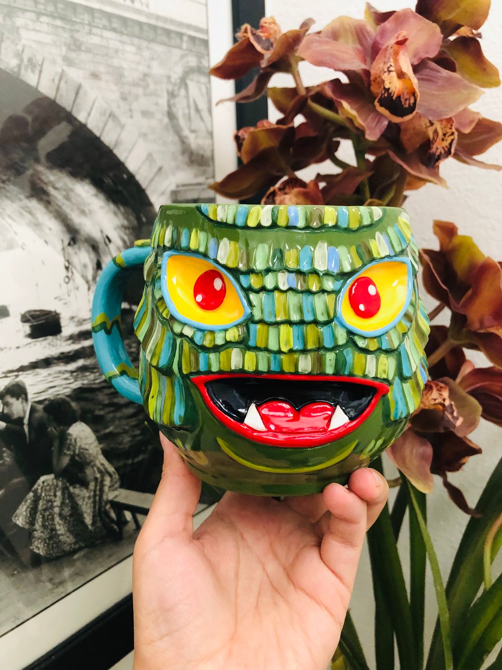 Image of Reserved for Ann - creature mug