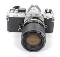 Image 2 of Nikon FM 35mm SLR film camera with Zoom NIKKOR 35-105mm lens TESTED #2871