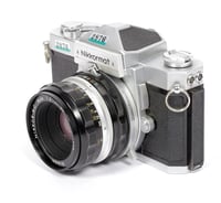 Image 3 of Nikon Nikkormat FTN BLACK 35mm SLR film camera with Nikkor 50mm F2 lens #2876