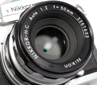Image 9 of Nikon Nikkormat FTN BLACK 35mm SLR film camera with Nikkor 50mm F2 lens #2876