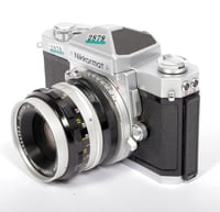 Image 3 of Nikon Nikkormat FTN BLACK 35mm SLR film camera with Nikkor H 50mm F2 lens #2878