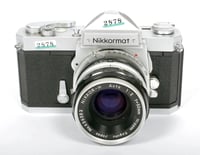 Image 2 of Nikon Nikkormat FTN BLACK 35mm SLR film camera with Nikkor H 50mm F2 lens #2878