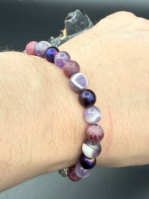 8mm Purple Miximoo Stretch Bracelet