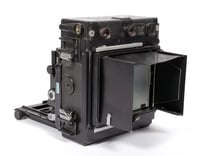Image 4 of Beseler C6 4X5 Camera + 135mm lens + holders + film *focal plane shutter WORKS* #2880