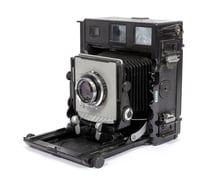 Image 3 of Beseler C6 4X5 Camera + 135mm lens + holders + film *focal plane shutter WORKS* #2880