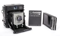 Image 1 of Beseler C6 4X5 Camera + 135mm lens + holders + film *focal plane shutter WORKS* #2880