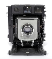 Image 2 of Beseler C6 4X5 Camera + 135mm lens + holders + film *focal plane shutter WORKS* #2880