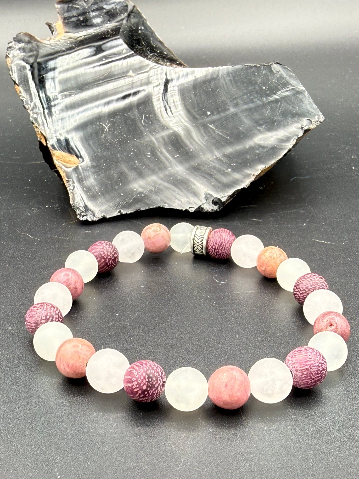 8mm Pink Miximoo Stretch Bracelet